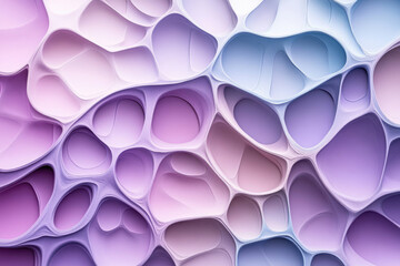 Aufkleber - Abstract purple and blue organic shapes creating a textured, interconnected pattern.