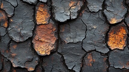 Wall Mural - A close up of a crack in the ground