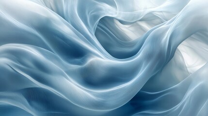 Wall Mural - A close up of a blue and white fabric background