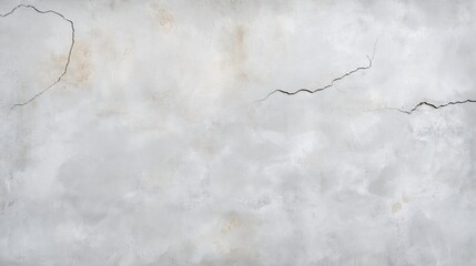 Poster - Weathered gray concrete surface revealing deep structural fractures, displaying textural imperfections signaling urban deterioration and architectural aging process