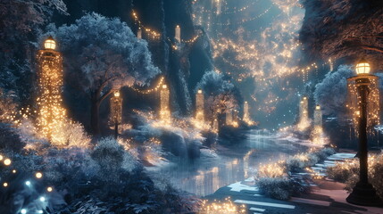 Wall Mural - festive landscape Ecological textures Tanbi Kei --_001