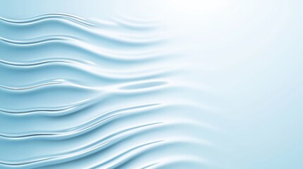 Poster - Soft blue waves flowing with graceful movement, generating serene abstract backdrop conveying calm and fluid design potential