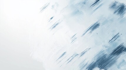 Poster - Watercolor blue washes merging with dynamic brushstrokes, generating serene abstract background featuring expansive white space for creative text placement
