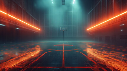 Wall Mural - sport image art design Soft tones cinematic lighti_001