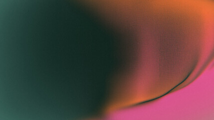Poster - Abstract gradient colors with subtle grain texture in pink and green tones