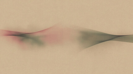 Poster - Abstract waveform in soft earth tones with subtle gradient effect