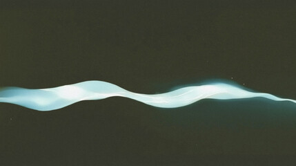 Poster - Ethereal glow of moving light wave on dark background