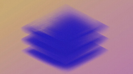 Poster - Abstract geometric shapes with vibrant gradient purple layers on subtle background