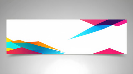 Fototapete - abstract web banner design template. Banner - Design Element
