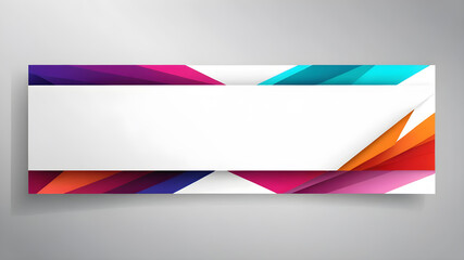 Fototapete - abstract web banner design template. Banner - Design Element