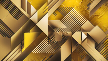 Poster - An Abstract Background Featuring a Color Gradient of Light Pale Dusty Old Antique Gold, Golden Brass, and Yellow Hues - Digital Art