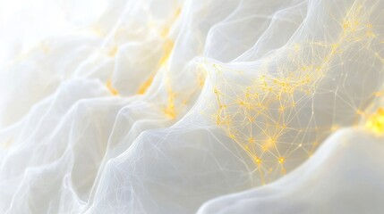 Poster - Digital glow design creative studio graphic artwork bright environment aesthetic view bright white and yellow concept