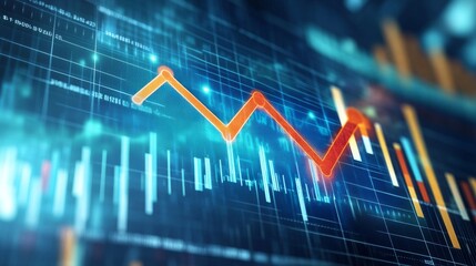 Poster - Business growth infographic corporate sector visual guide competitive market strategic insight upward trajectory