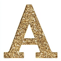 Wall Mural - Gold Glitter Letter A