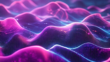 Poster - flowing digital data movement cyberspace visual content virtual environment abstract perspective dat