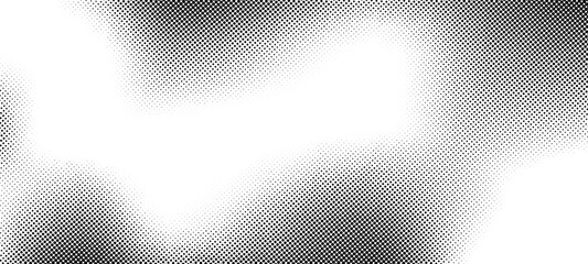 Poster - Halftone pattern with dots on a white background. Abstract texture for design. vector illustration. Modern design banner template.