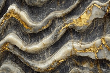 Wall Mural - Gold and Marble Granite Wall