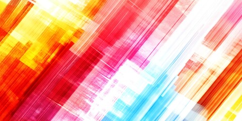 Aufkleber - Vibrant hues blend seamlessly, forming an energetic composition, ideal for modern and creative projects
