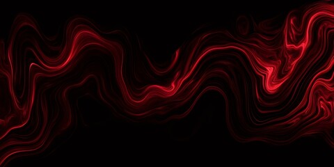 Aufkleber - Dynamic red waves swirling with vibrant energy