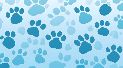 Seamless Paw Print Background
