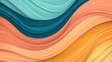 Aufkleber - Colorful abstract wave pattern creating dynamic visual flow