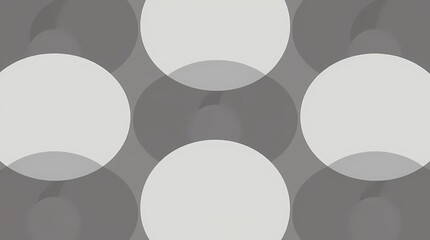 An abstract seamless pattern of overlapping circles in a grayscale palette, rendered with a smooth gradient, using a minimalist design style, forming a balanced composition, suitable f.