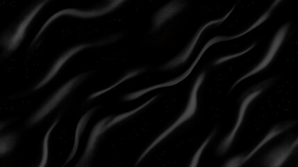 Poster - Abstract Black Silk Waving Pattern with Subtle Sparkles for Elegant Background Design Texture Art