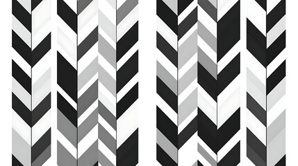 Poster - abstract chevron pattern in monochromatic tones vertical design background graphic decorative art