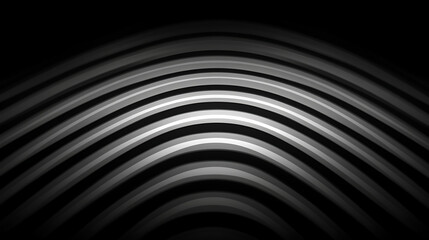 Poster - Abstract Curved Lines in Monochrome Dynamic Arrangement for Modern Backdrop Aesthetic and Artistic Style