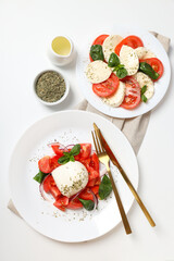 Wall Mural - Salad Caprese, concept of tasty and delicious food