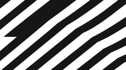 Poster - Abstract Diagonal Stripes Geometric Pattern in Black and White Graphic Design Illustration Artwork
