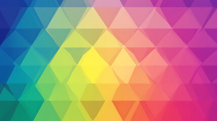 Poster - Abstract Geometric Triangular Design Rainbow Colored Pattern with Gradient Overlay Effect Style