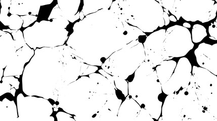 Poster - Abstract Inkblot Marble Stone Texture Art Background with Random Cracked Pattern and Splatter Design