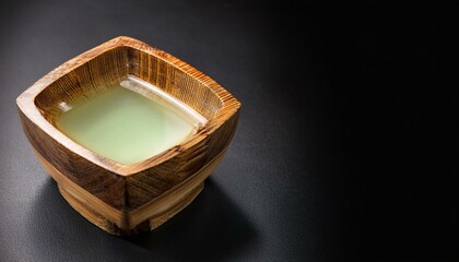 Masu enhances the visual appeal of sake.  