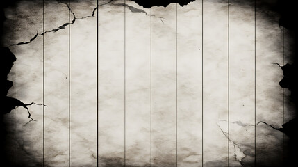 Poster - Aged Texture Surface with Cracks and Vertical Panels Background in Sepia Tone Digital Art