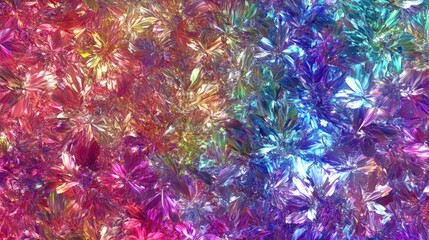 Aufkleber - A seamless pattern of iridescent liquid metal, shimmering with holographic colors, creating a futuristic and dynamic abstract texture