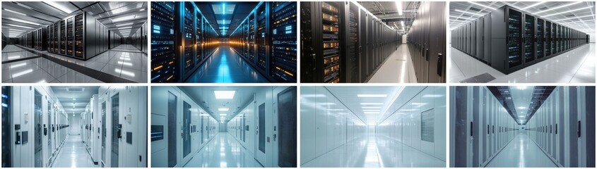 Poster - Rows of Servers in Modern Data Center