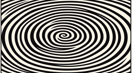 Poster - Captivating Visual Illusion Swirl of Concentric Rings Creating a Dynamic Hypnotic Effect Design