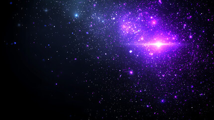 Poster - Celestial Radiance Cosmic Emission Space Illumination Sparkle Universe Scene Astronomy Exploration