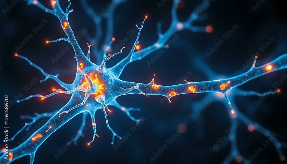 Cool Neuron Stunning Microscopic View of Neuron: Brain Cell Structure & Function ...