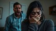 © Pavel - Abusive man yelling at a distressed woman in a toxic relationship