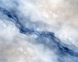 Leinwandbilder - Natural stone surface with marbled swirls