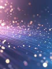 Poster - A vibrant image showcasing a network of interconnected fiber optics.
