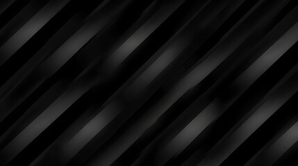 Poster - Dark Abstract Gradient Diagonal Lines Elegant Minimalist Pattern Background Black and Grey Shades