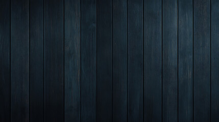Poster - Dark Blue Vertical Wood Panels Background Surface Texture Pattern Grain Material Plank Timber Lumber