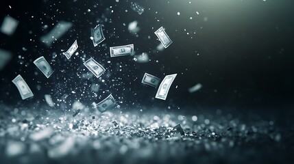 Aufkleber - A modern AI-driven financial system concept illustrated with a digital image.
