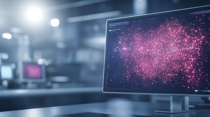 Leinwandbilder - A futuristic digital health interface showcasing advanced technology and design concepts.