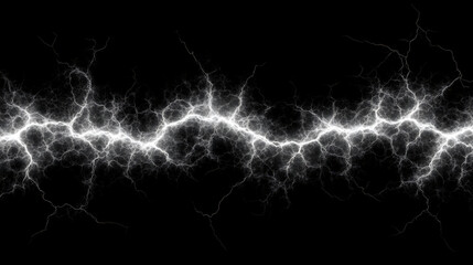 Wall Mural - dramatic electric arc on a black background creates a striking high voltage conceptual design