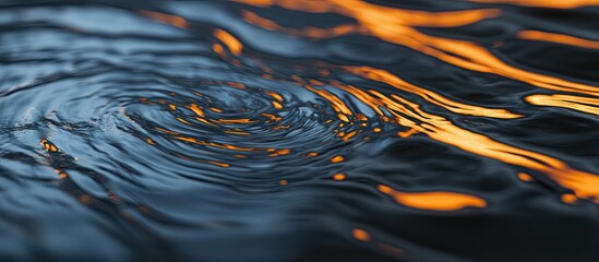 Aufkleber - Rippled Water Surface Reflecting Light