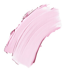 Poster - Pink paint brush stroke on transparent background, abstract art concept